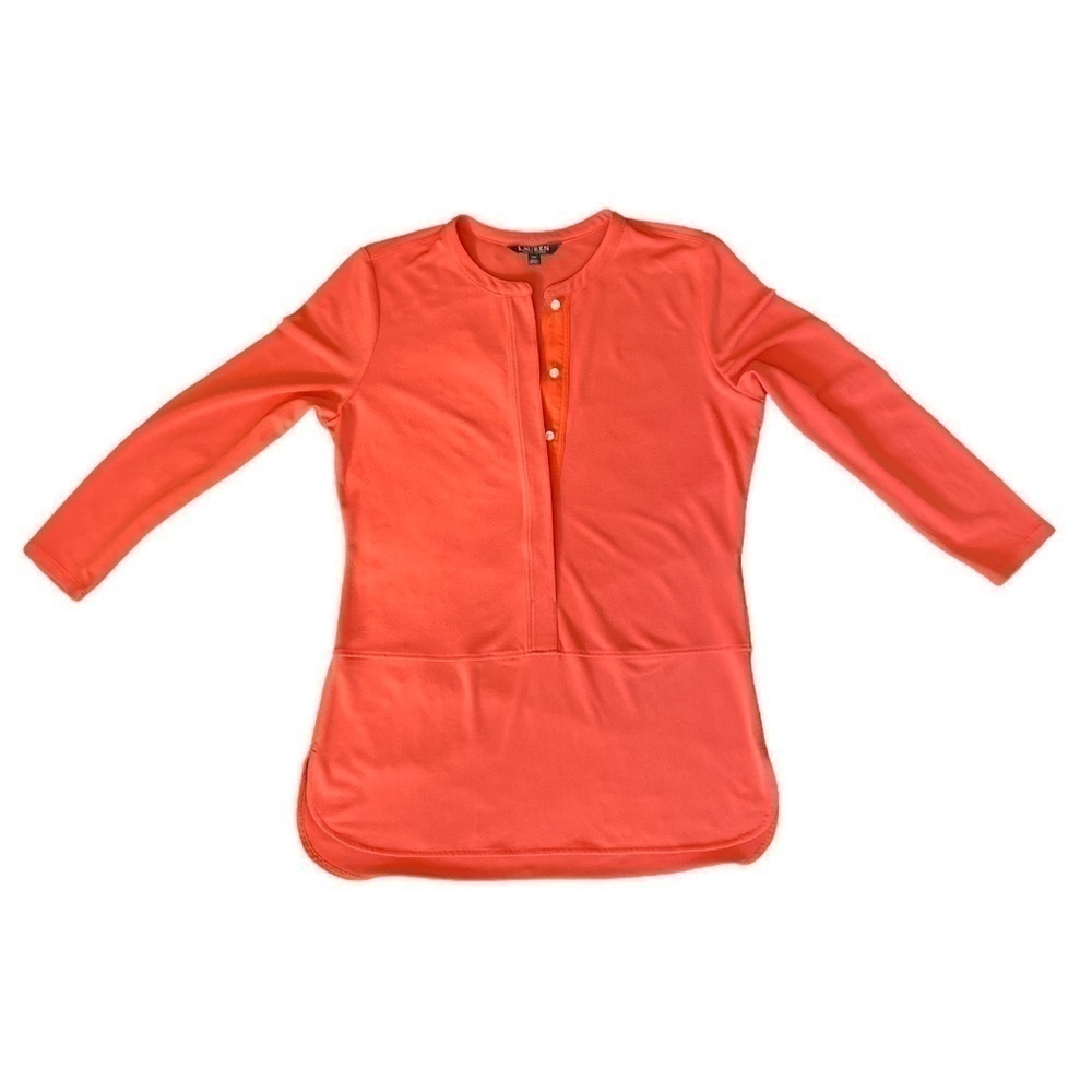 RALPH LAUREN Women's  Orange Tunic. Size PM